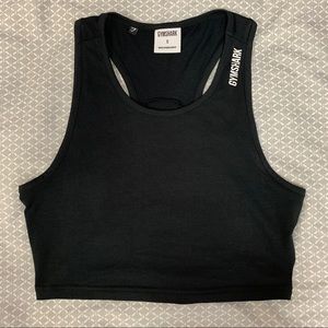 Gymshark Training Crop Vest Size S Black